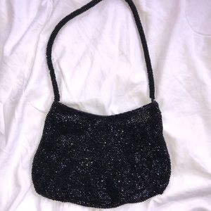 Black Beaded Purse